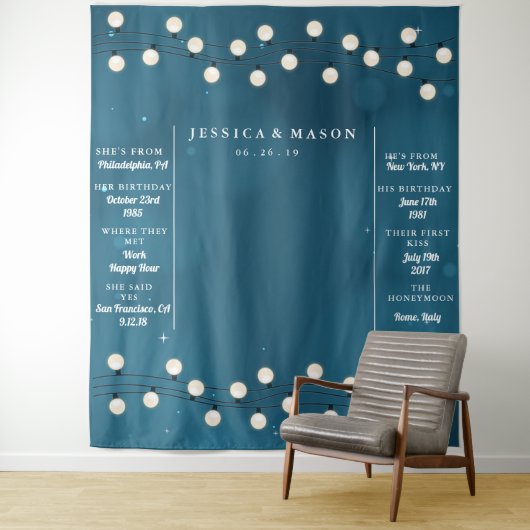 Tenture Guirlande de lumières à string Fairy Bokeh pour fo (En situation)