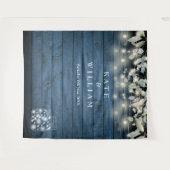 Tenture Guirlande de lumières rustique avec pots Mason pou (Devant (Horizontal))