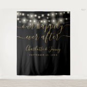 Tenture Guirlandes Lumineuses Fond de Photographie de Mari (Devant)