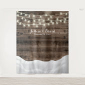 Tenture Guirlandes Lumineuses Rustiques Décors de Mariage  (Devant)