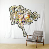 Tenture Guitar Blues Mann - Sentez-le (En situation (horizontale))