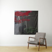 Tenture Guitare acoustique cool (En situation (horizontale))