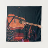 Tenture Guitare acoustique cool (Devant (Horizontal))