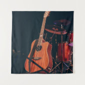 Tenture Guitare acoustique cool (Devant)