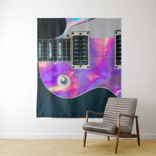 Tenture guitare holo (En situation)