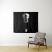 Tenture Guitare naturelle (En situation (horizontale))