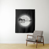 Tenture Guitare naturelle au clair de lune (En situation)