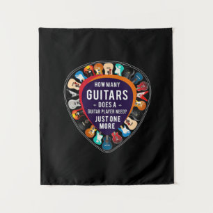 Tenture Guitariste Combien de Guitars Anniversaire