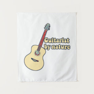 Tenture Guitariste par nature. guitare motivante citations