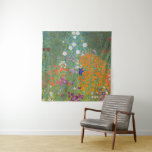 Tenture Gustav Klimt Fleur Jardin Cottage Nature<br><div class="desc">Un beau tableau de jardin - c'est un tableau classique de Gustav Klimt,  appelé Cottage Garden,  ou Bauergarten,  1907,  qui est un gros plan d'un jardin fleuri,  un tableau floral coloré.</div>