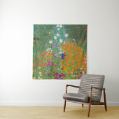 Tenture Gustav Klimt - Jardin de fleurs (En situation)