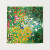 Tenture Gustav Klimt "Jardin de fleurs" (Devant (Horizontal))