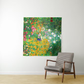 Tenture Gustav Klimt "Jardin de fleurs" (En situation (horizontale))