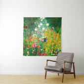 Tenture Gustav Klimt "Jardin de fleurs" (En situation)