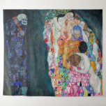Tenture Gustav Klimt - Mort et vie<br><div class="desc">Décès et vie - Gustav Klimt,  Huile sur toile,  1910-1915</div>