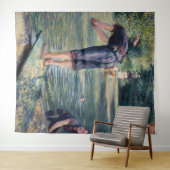 Tenture Gustave Caillebotte - Baigneurs, rive de l'Yerres (En situation (horizontale))