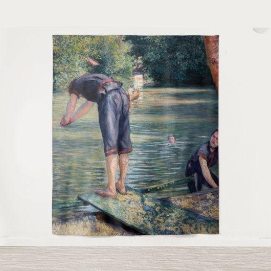 Tenture Gustave Caillebotte - Baigneurs, rive de l'Yerres (Devant)