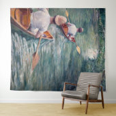 Tenture Gustave Caillebotte - Canoës sur l'Yerres (En situation (horizontale))