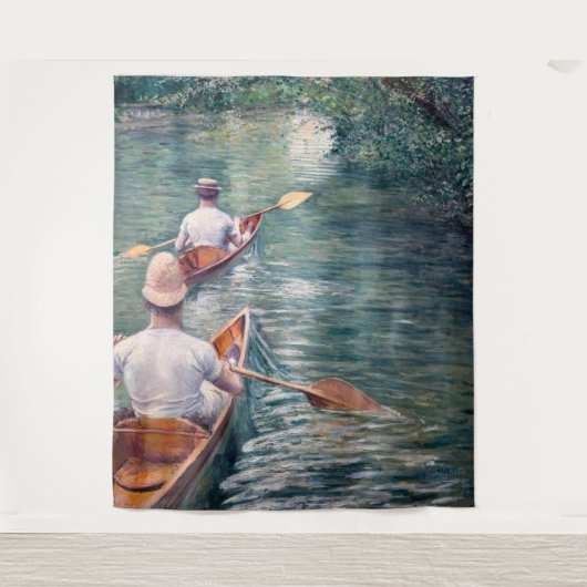 Tenture Gustave Caillebotte - Canots sur l'Yerres (Devant)