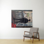 Tenture Gustave Caillebotte - Homme à la fenêtre (En situation (horizontale))