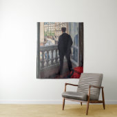 Tenture Gustave Caillebotte - Homme à la fenêtre (En situation)