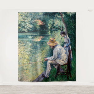 Tenture Gustave Caillebotte - Pêche à la ligne