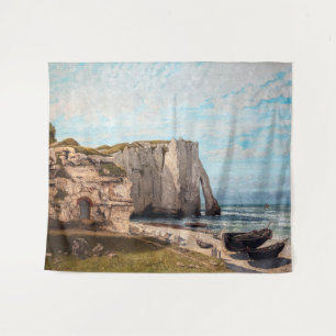 Tenture Gustave Courbet - Falaises à Etretat après la temp