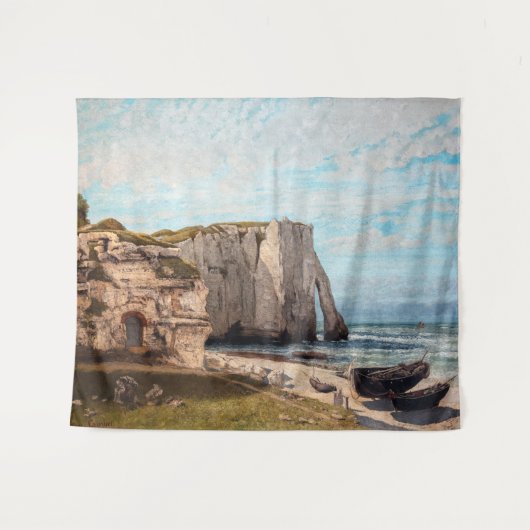 Tenture Gustave Courbet - Falaises à Etretat après la temp (Devant (Horizontal))