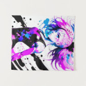 Tenture Gymnastique Esprit Abstrait de la Gymnaste (Devant (Horizontal))