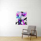 Tenture Gymnastique Esprit Abstrait de la Gymnaste (En situation)