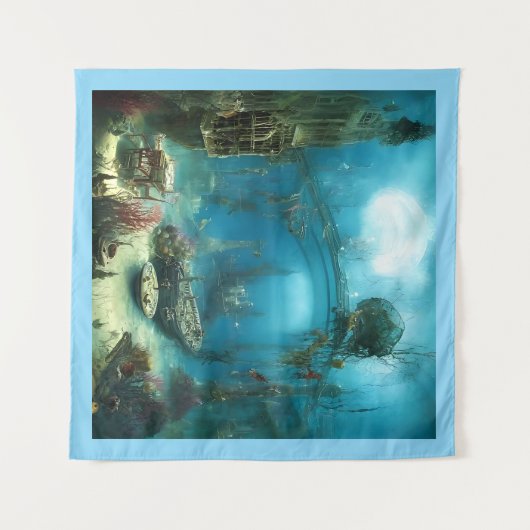 Tenture Habitat sous-marin étrange (Devant (Horizontal))