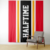 Tenture HALFTIME Bold Sporty Bright Red Black Stripes (En situation)