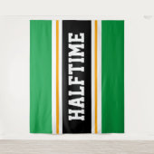 Tenture HALFTIME Fun Athletic Vert clair Bright Black Stri (Devant)