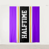 Tenture HALFTIME Fun Athlétisme brillant violet rayures no (Devant)