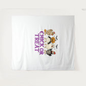 Tenture Hallobubu Halloween mignonne et Éffrayante sorcièr (Devant (Horizontal))