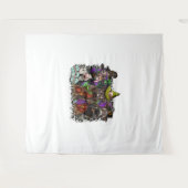 Tenture Halloween animal (Devant (Horizontal))