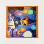 Tenture Halloween - Anniversaire 2 (Devant (Horizontal))