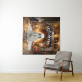 Tenture Halloween au coeur des tantes (En situation (horizontale))