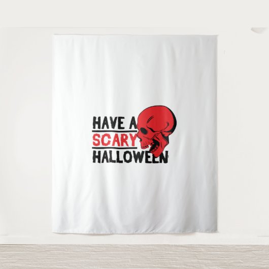 Tenture Halloween - Avoir un halloween effrayant (Devant)