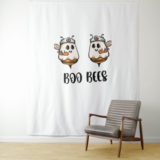 Tenture Halloween Boo Bees Infirmière T-shirt classique (En situation)