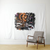 Tenture Halloween Boston Terrier Dog (En situation (horizontale))