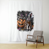 Tenture Halloween Boston Terrier Dog (En situation)