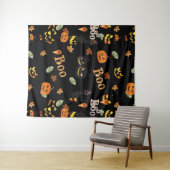 Tenture Halloween Cat Boo (En situation (horizontale))