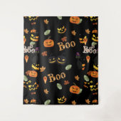 Tenture Halloween Cat Boo (Devant)