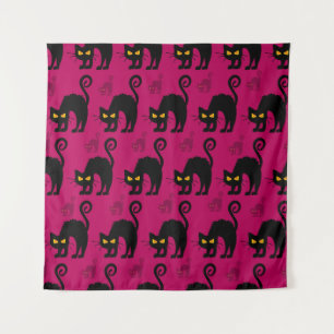 Tenture Halloween Chat : Abstrait Motif sans couture