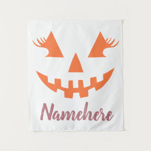 Tenture Halloween Citrouille Jack-o'-lantern fille personn