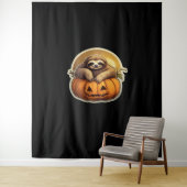 Tenture Halloween classique à thème Sloth T-Shirt_1 (En situation)