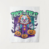 Tenture Halloween clown effrayant (Devant)