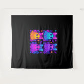 Tenture Halloween Coquette Iridescente (Devant (Horizontal))