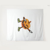 Tenture Halloween Dabbing Jack-o'-lantern Citrouille Hallo (Devant (Horizontal))